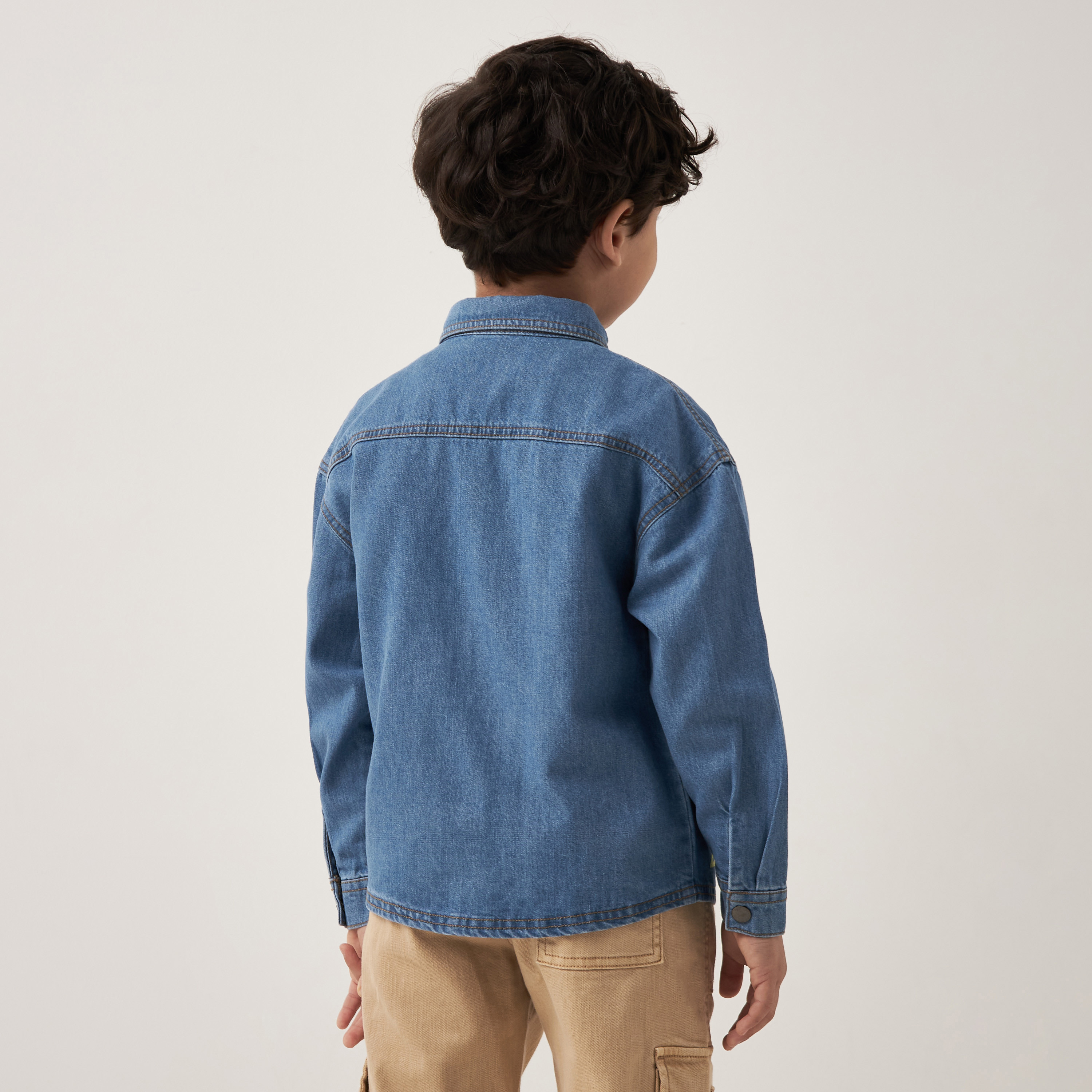 Youth store denim shirt