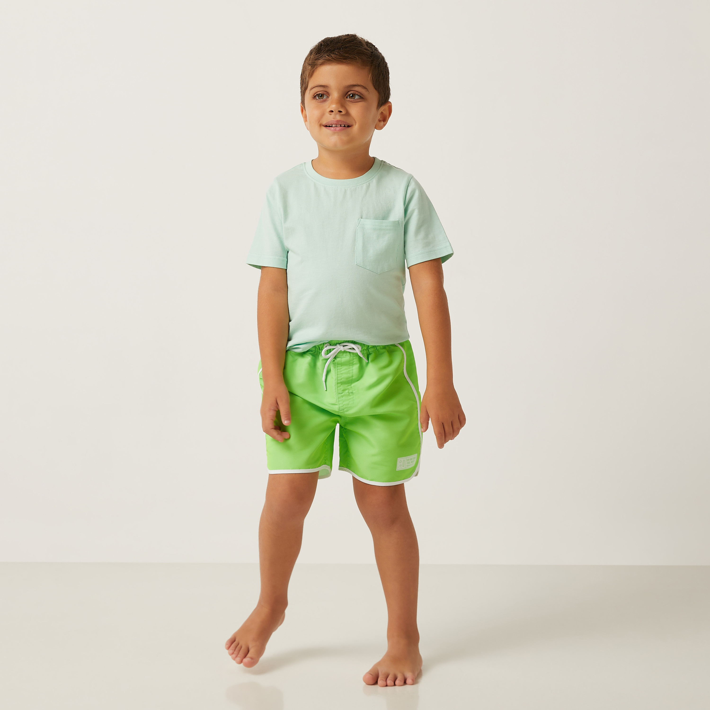 Boys neon hot sale swim shorts