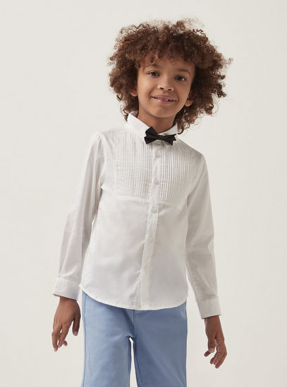 Tuxedo Shirt with Bow Tie-Shirts-image-0