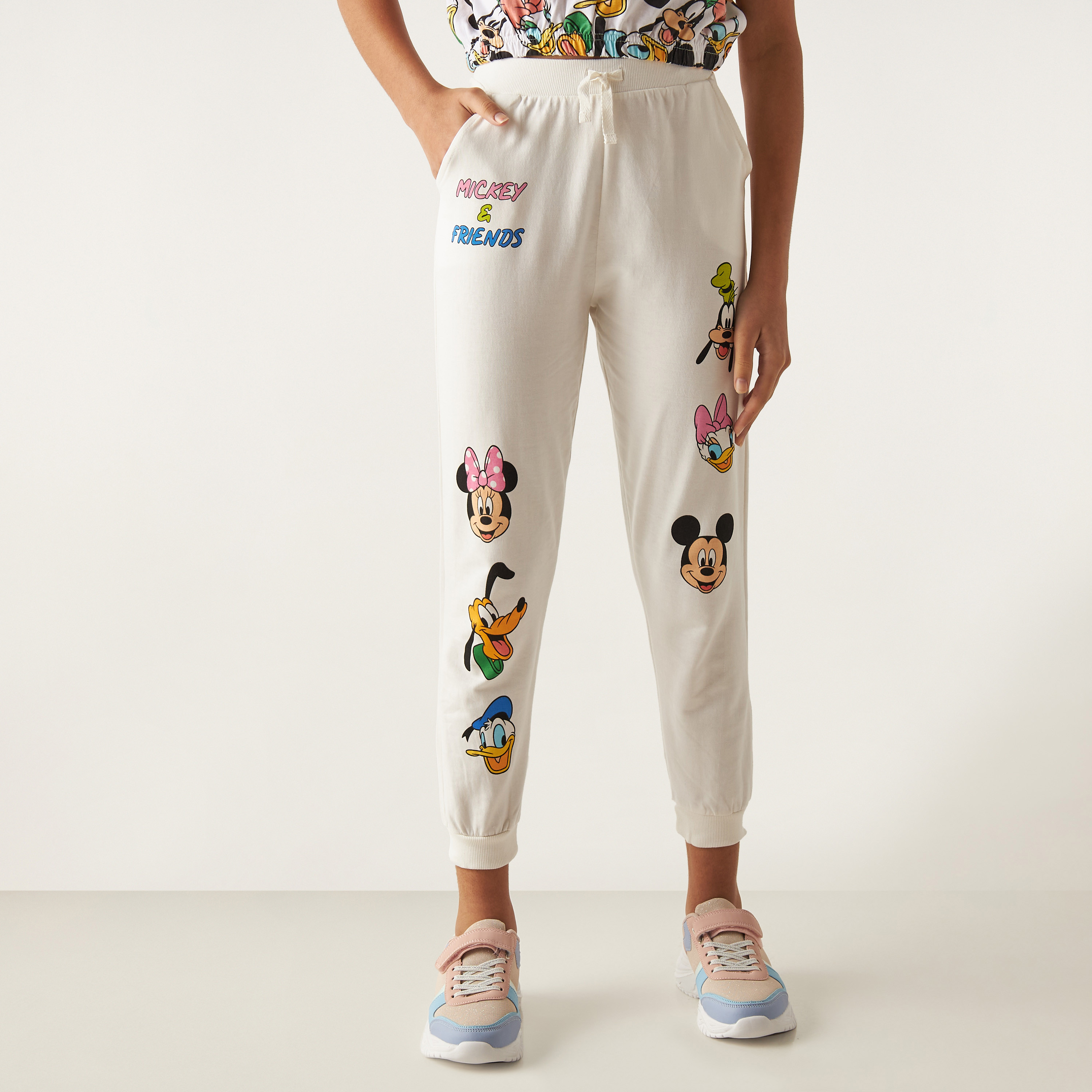 Shop Mickey Mouse Print Better Cotton Joggers Online Max Oman