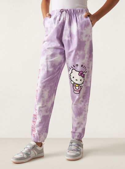 Hello Kitty Print Joggers-Trousers-image-0