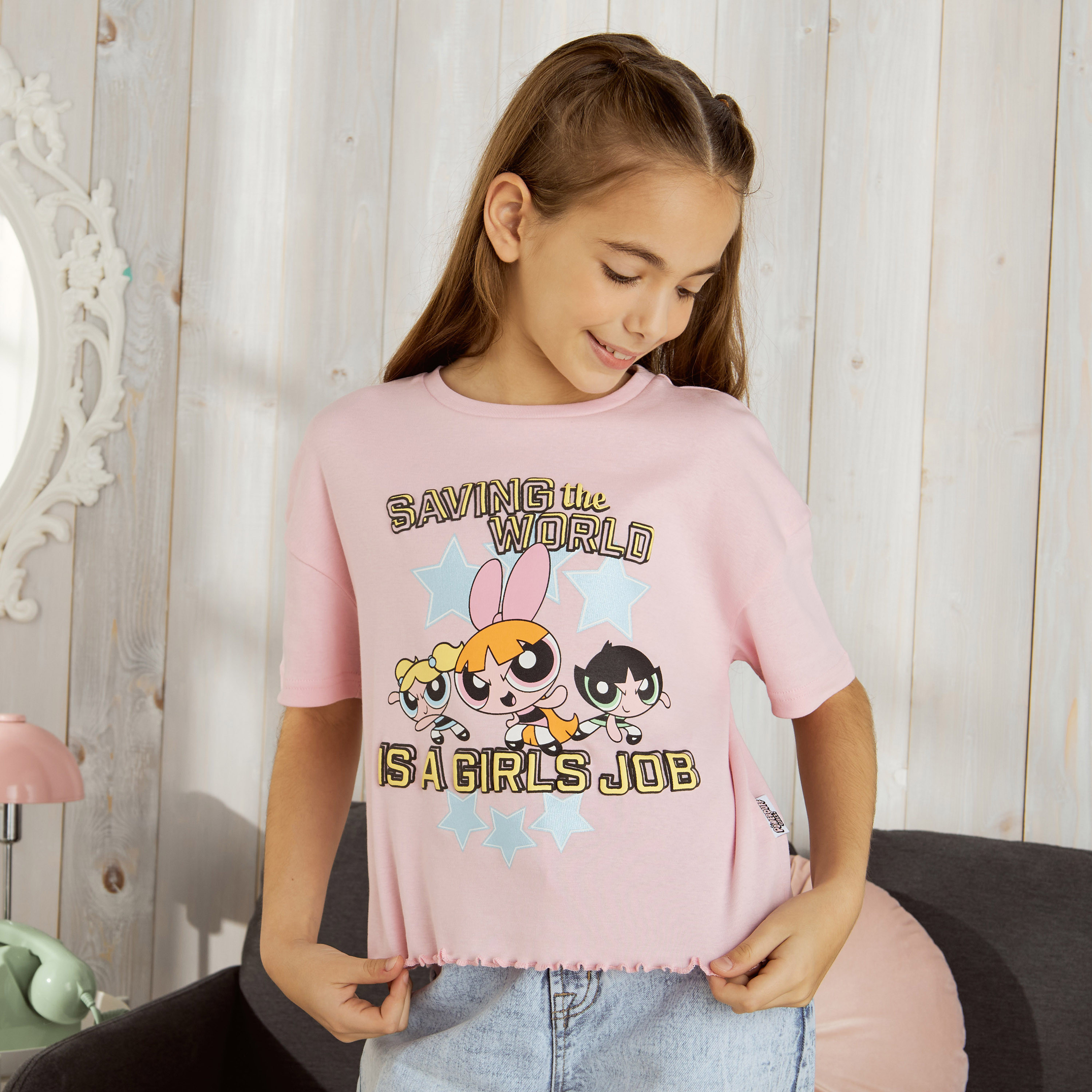 Shop The Powerpuff Girls Print T shirt Online Max UAE