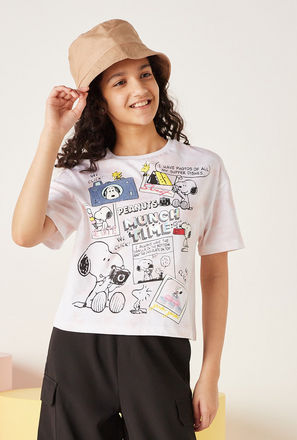 Snoopy Print T-shirt-mxkids-girlseighttosixteenyrs-clothing-character-topsandtshirts-2