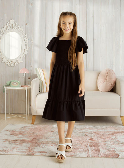 Smocked Yoke Better Cotton Dress-Casual Dresses-image-1