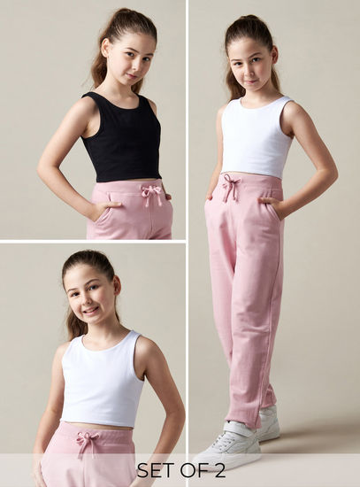 Pack of 2 - Double Layer Better Cotton Cropped Vest
