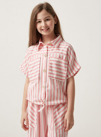Striped Better Cotton Boxy Shirt-Shirts & Blouses-image-0
