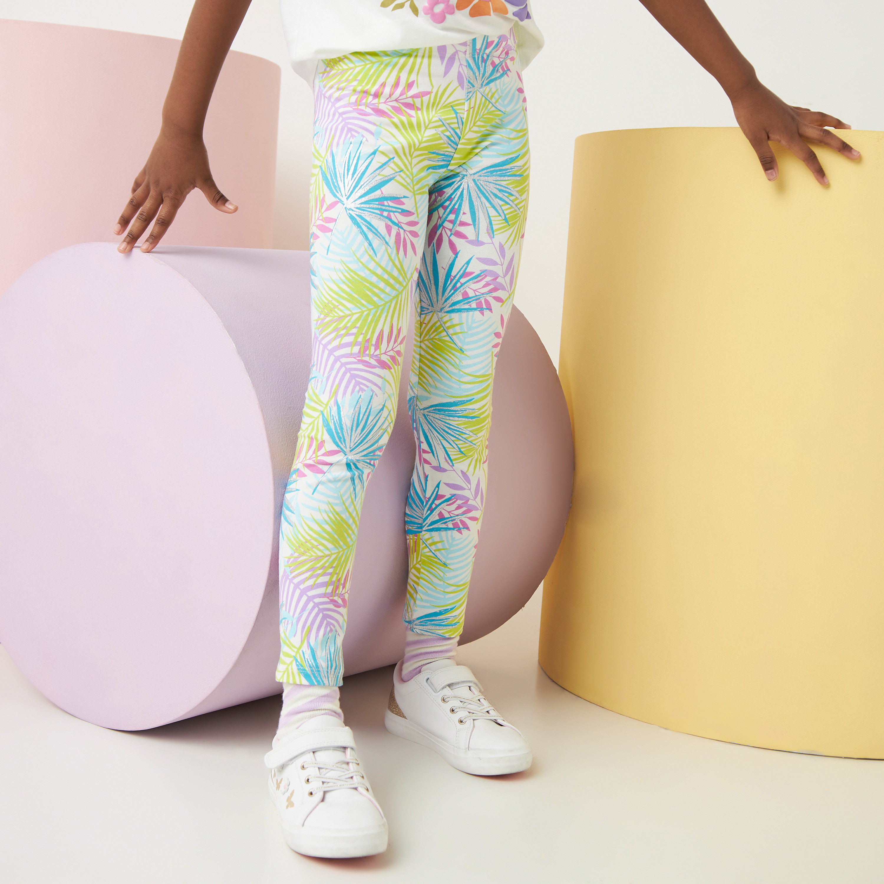 Palm leaf 2025 yoga pants