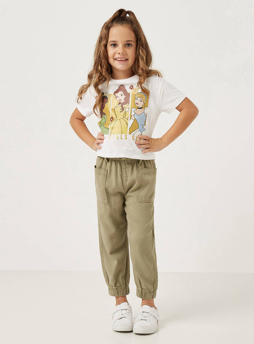Disney Princess Print T-shirt-Tops & T-shirts-image-1