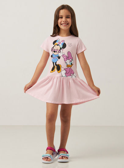 Minnie Mouse and Daisy Duck Print Dress