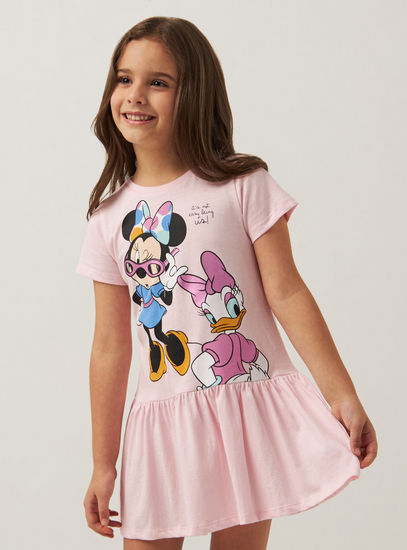 Minnie Mouse and Daisy Duck Print Dress
