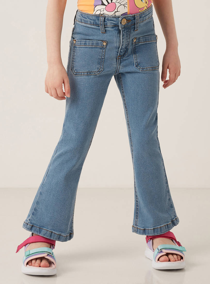 Flared Leg Jeans-Jeans-image-0