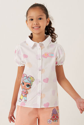 L.O.L. Surprise! Print Shirt with Puff Sleeves