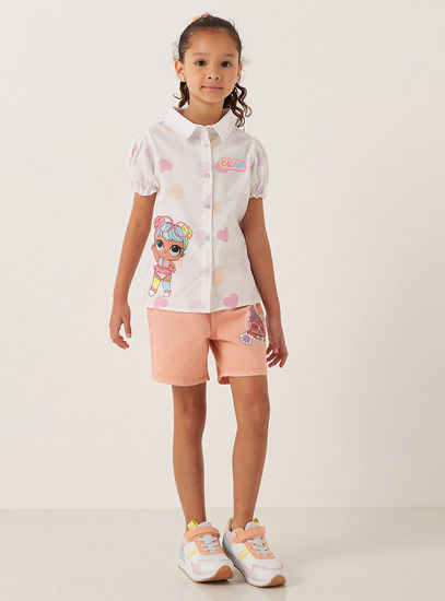 L.O.L. Surprise! Print Shirt with Puff Sleeves-Shirts & Blouses-image-1