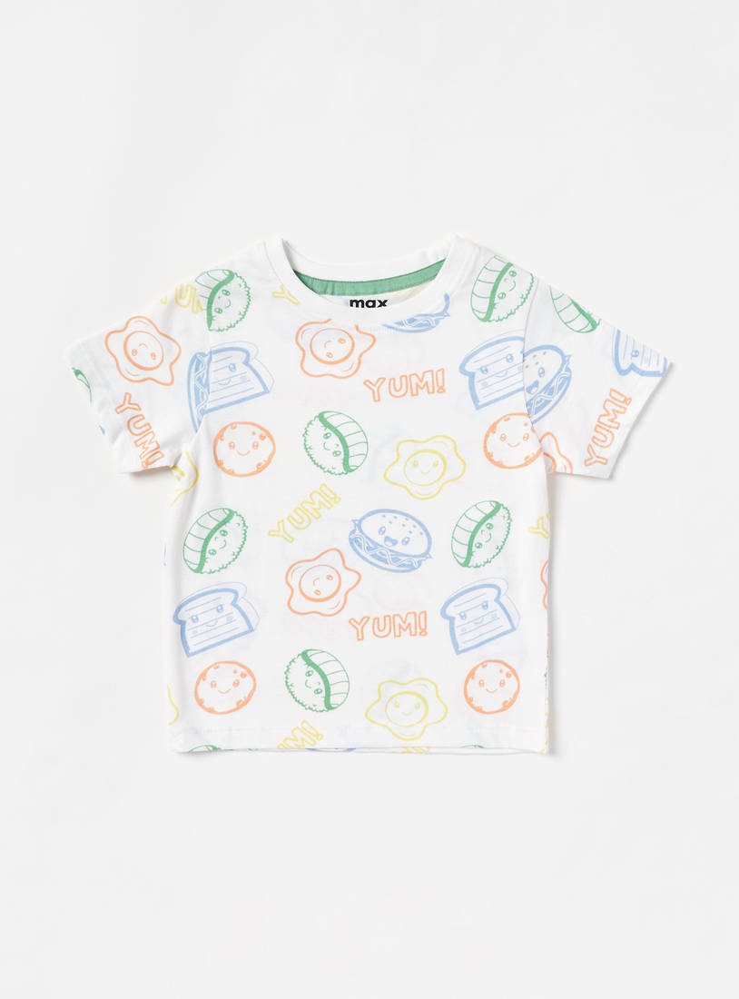 All-Over Food Print T-shirt-T-shirts-image-0