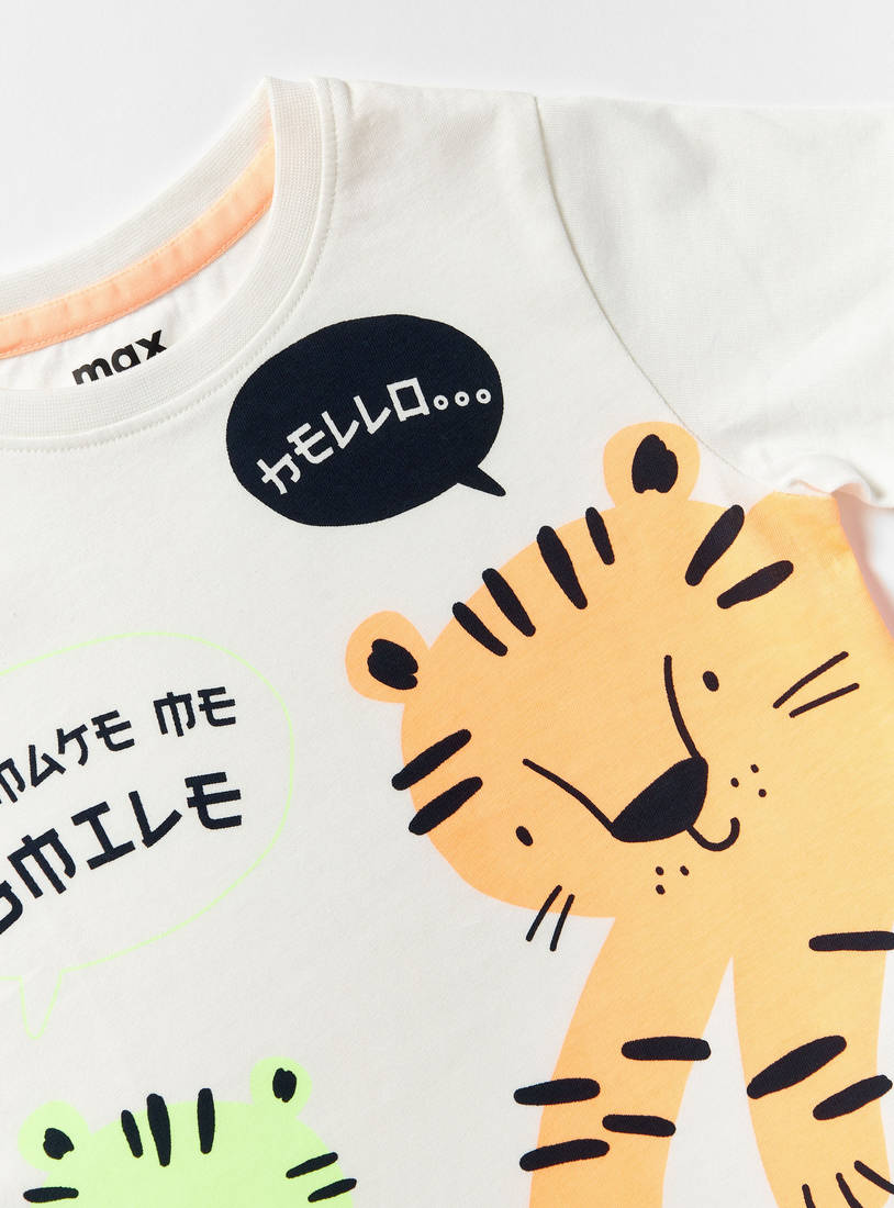 Tiger Print T-shirt-T-shirts-image-1