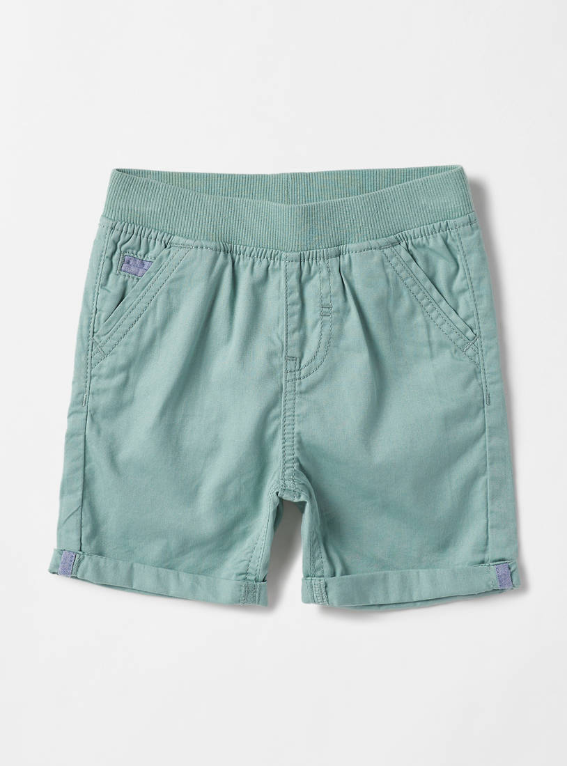 Plain Twill Shorts-Shorts-image-0