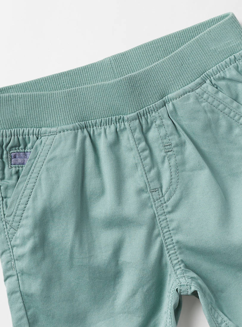 Plain Twill Shorts-Shorts-image-1