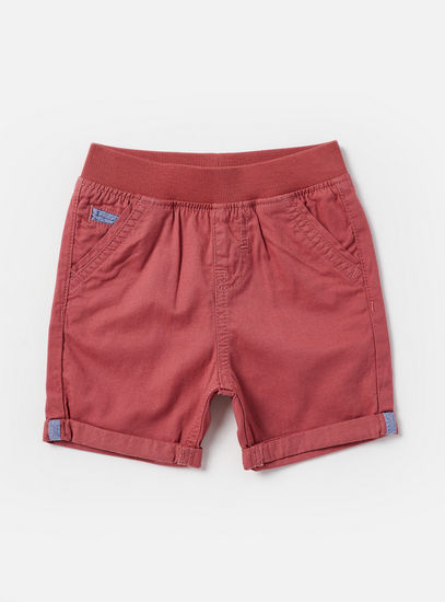 Plain Twill Shorts-Shorts-image-0