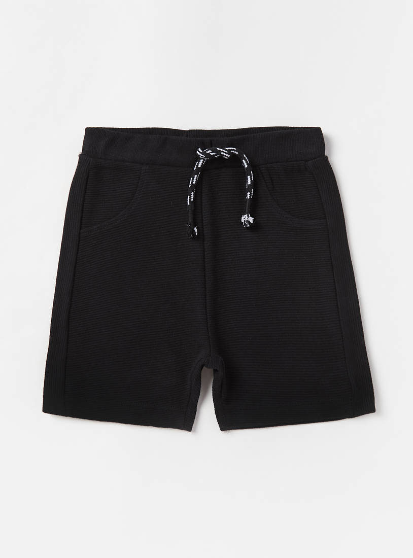 Plain Ottoman Shorts-Shorts-image-0