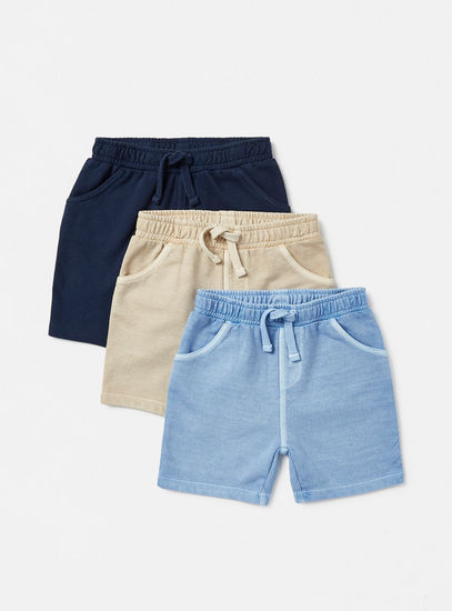 Pack of 3 - Plain Shorts-Shorts-image-0