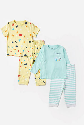 Pack of 2 - Printed Pyjama Set