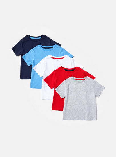 Pack of 5 - Plain T-shirt-T-shirts-image-0