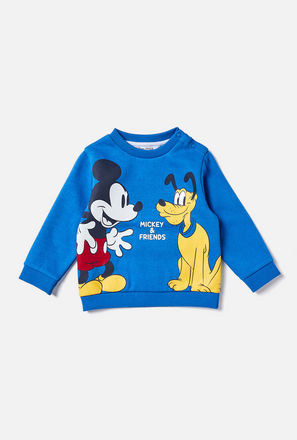Mickey and Friends Print Sweatshirt