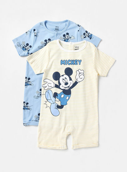 Pack of 2 - Mickey Mouse Print Romper