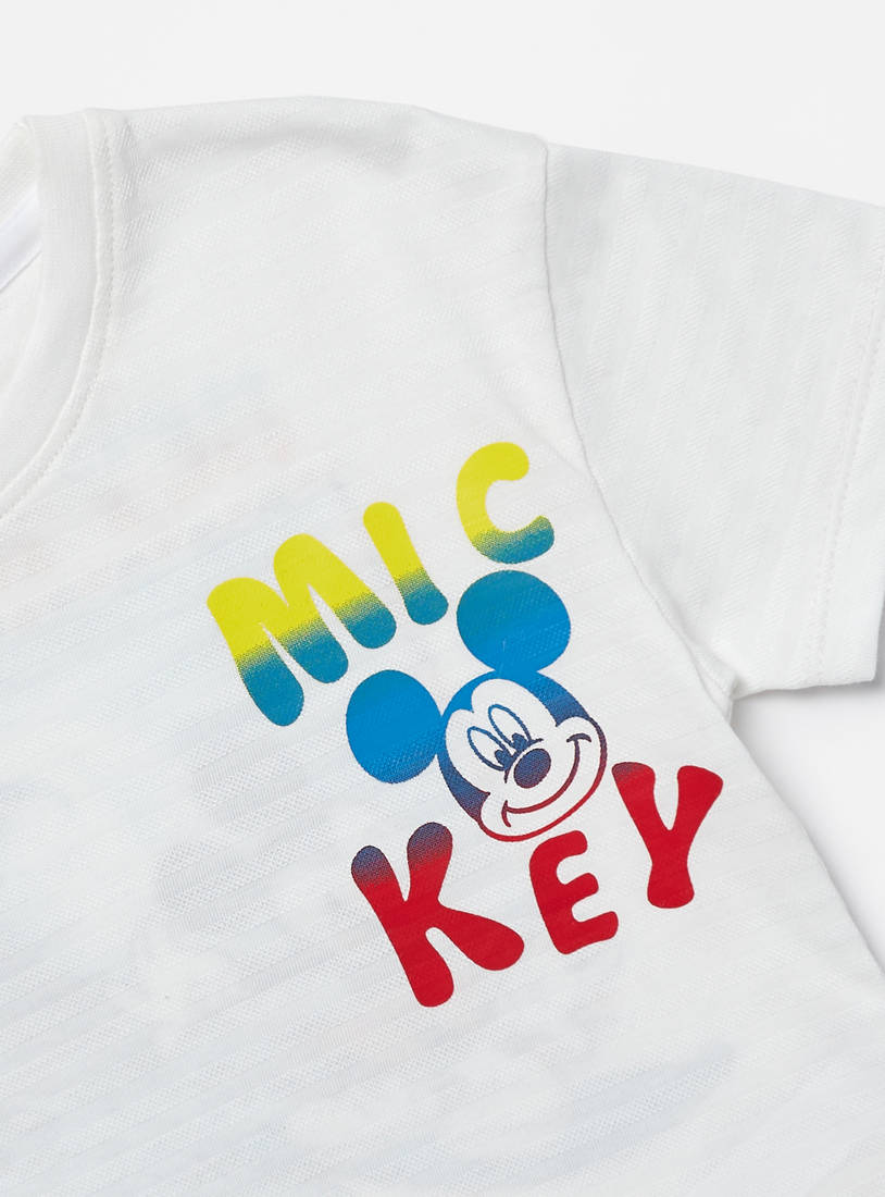 Mickey Mouse Print T-shirt-T-shirts-image-1