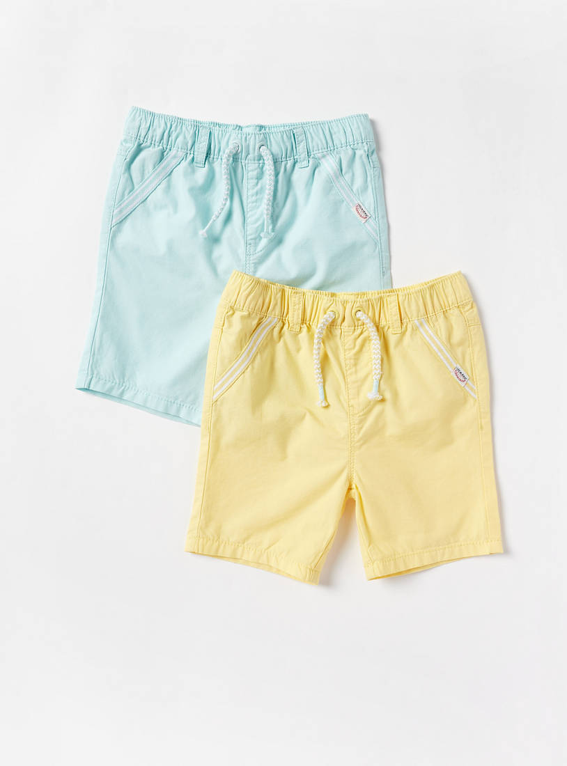 Pack of 2 - Plain Better Cotton Shorts-Shorts-image-0