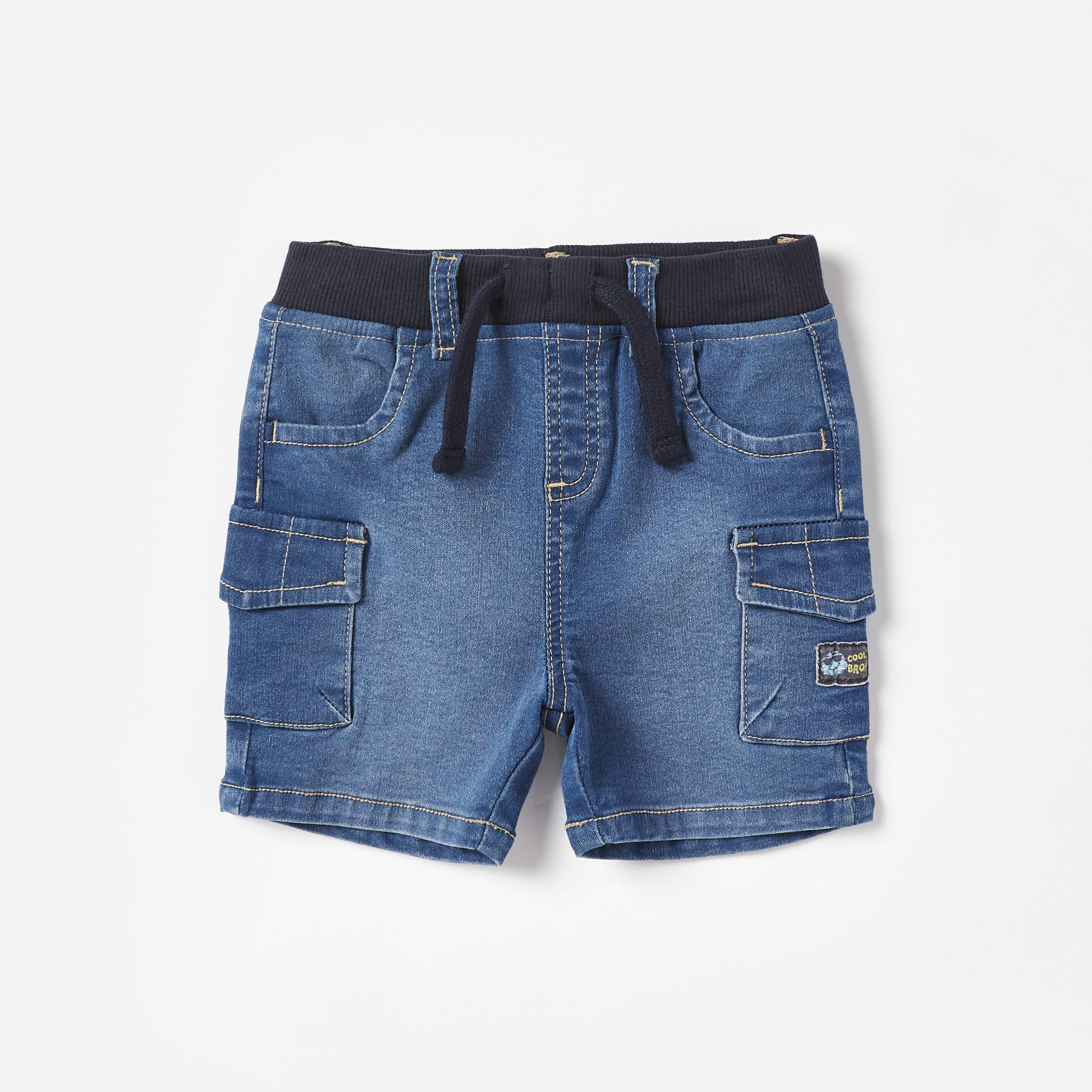 Boys denim best sale cargo shorts