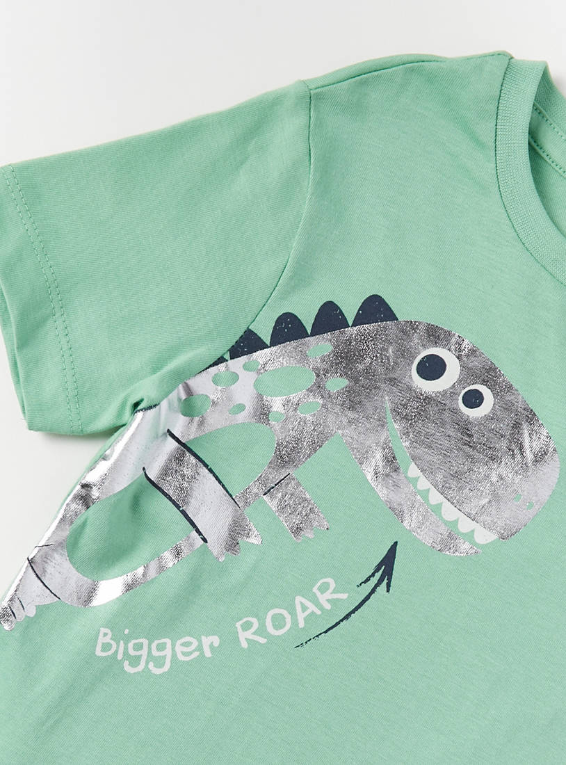 Dinosaur Print T-shirt-T-shirts-image-1