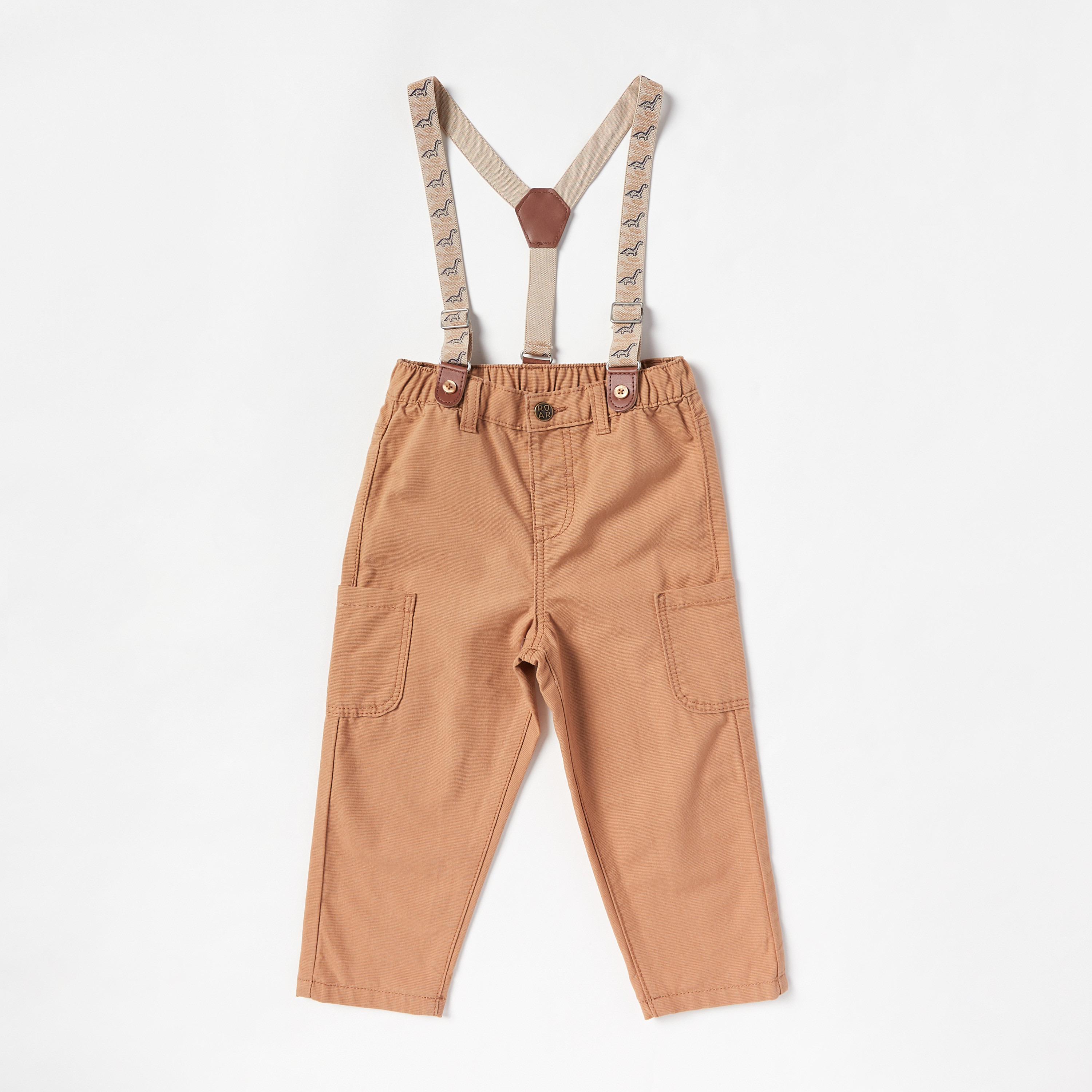 Buy United Colors Of Benetton Boys Black Trousers With Suspenders - Trousers  for Boys 1537843 | Myntra
