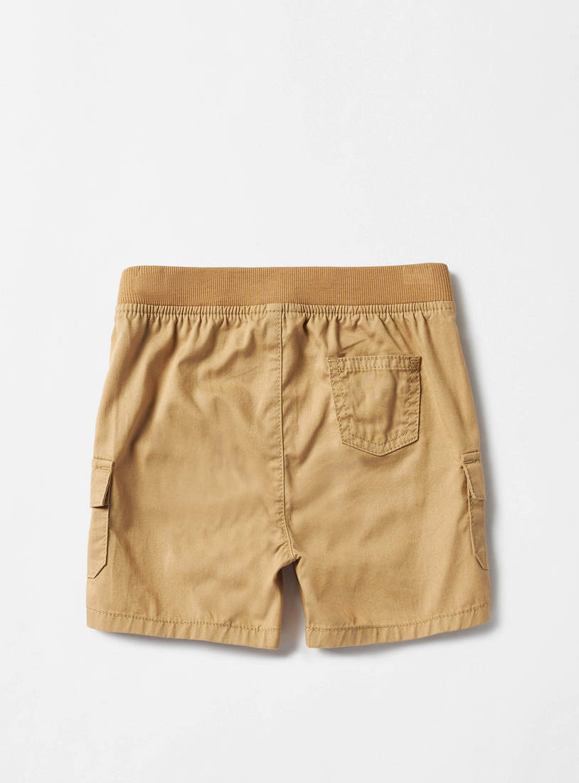 Plain Cargo Shorts-Shorts-image-1