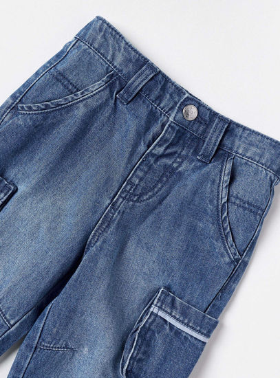 Regular Fit Plain Jeans-Jeans-image-1
