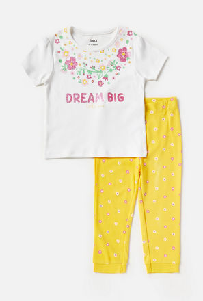 Floral Print Pyjama Set-mxkids-babygirlzerototwoyrs-clothing-nightwear-sets-3