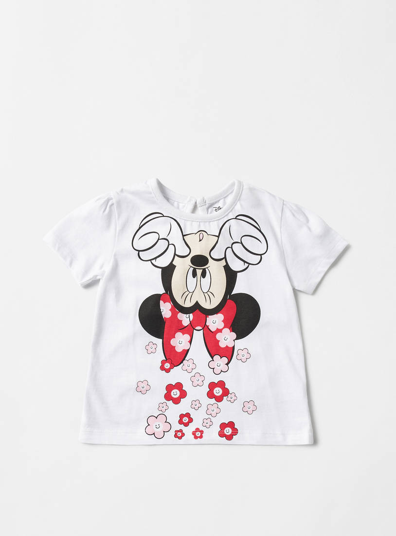 Minnie Mouse Print T-shirt-Tops & T-shirts-image-0