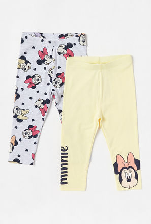 Pack of 2 - Minnie Mouse Print Leggings