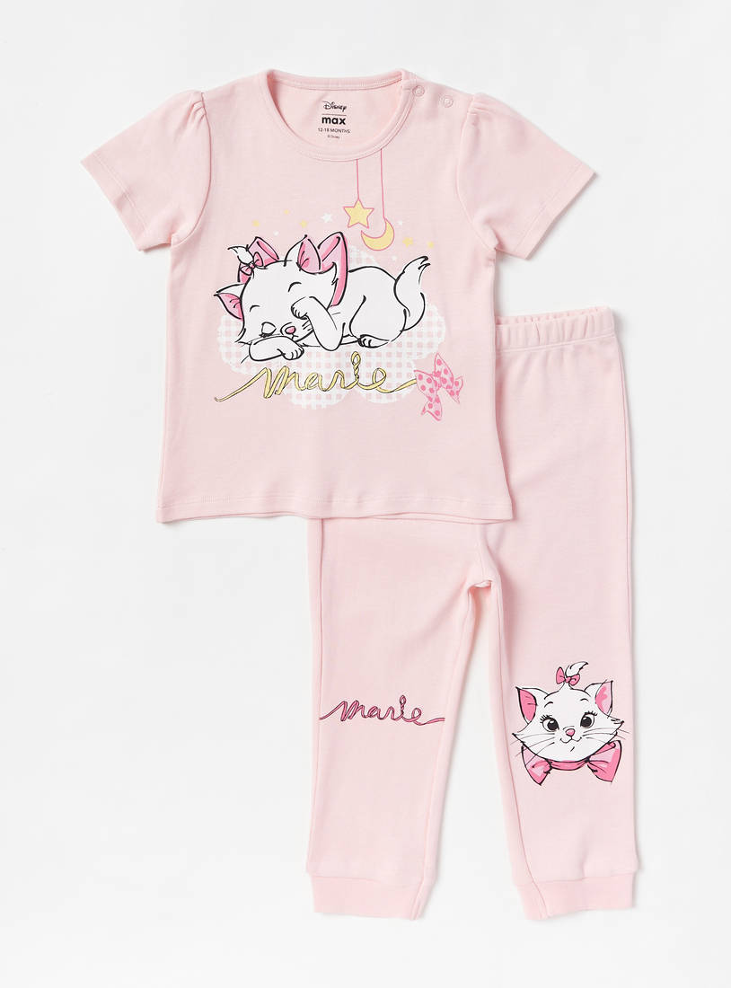 Marie Print Cotton Pyjama Set-Nightwear-image-0