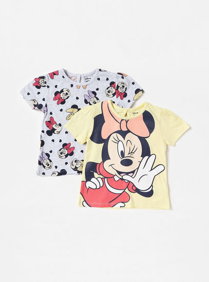 Pack of 2 - Minnie Mouse Print T-shirt-T-shirts-image-0