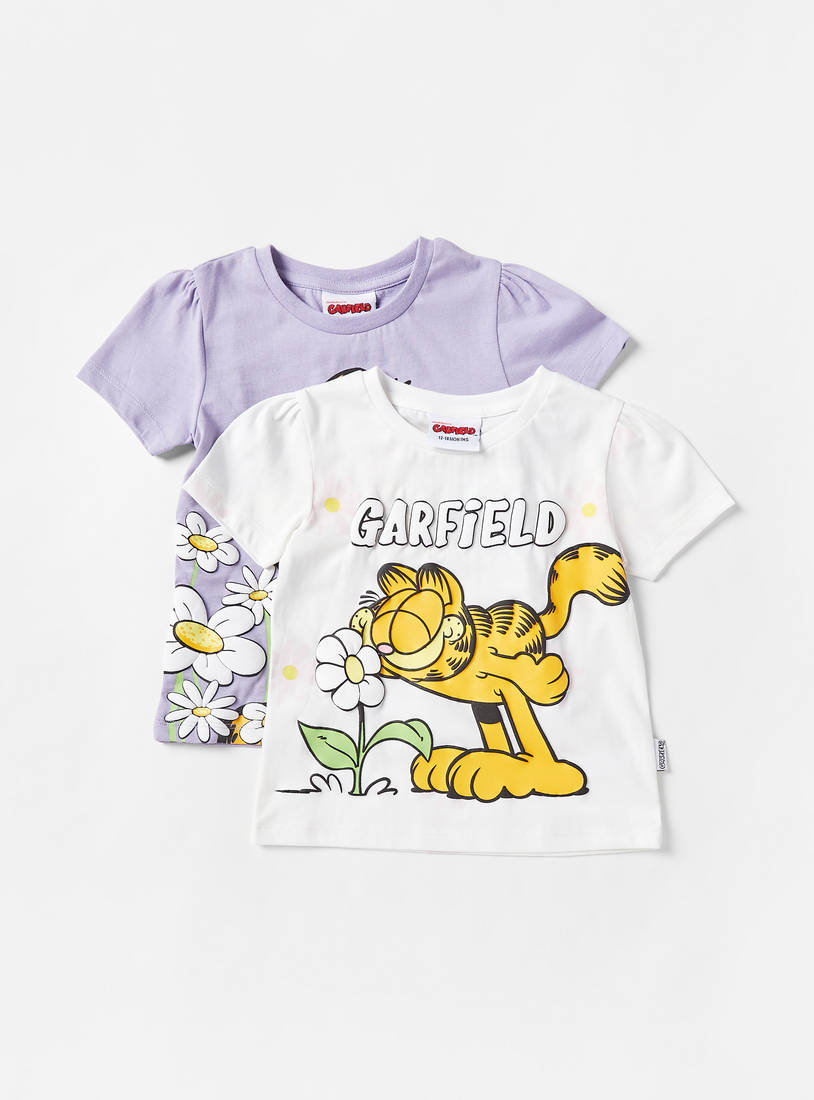 Pack of 2 - Garfield Print T-shirt-Tops & T-shirts-image-0