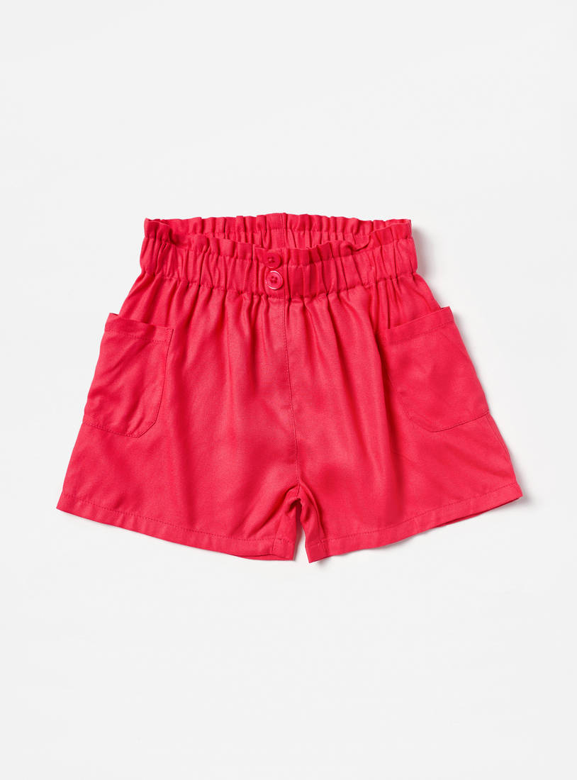 Pack of 2 - Paperbag Waist Shorts-Shorts-image-1