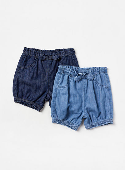 Pack of 2 - Denim Shorts-Shorts-image-0