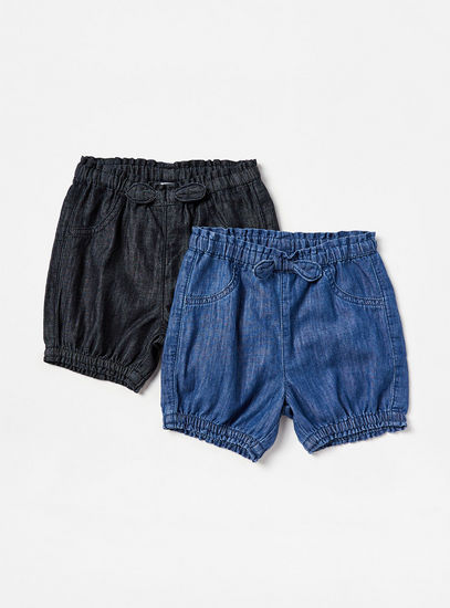 Pack of 2 - Denim Shorts-Shorts-image-0