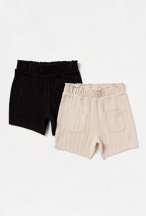 Pack of 2 - Textured Shorts