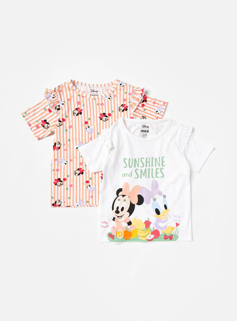 Pack of 2 - Minnie Mouse Print T-shirt-Tops & T-shirts-image-0