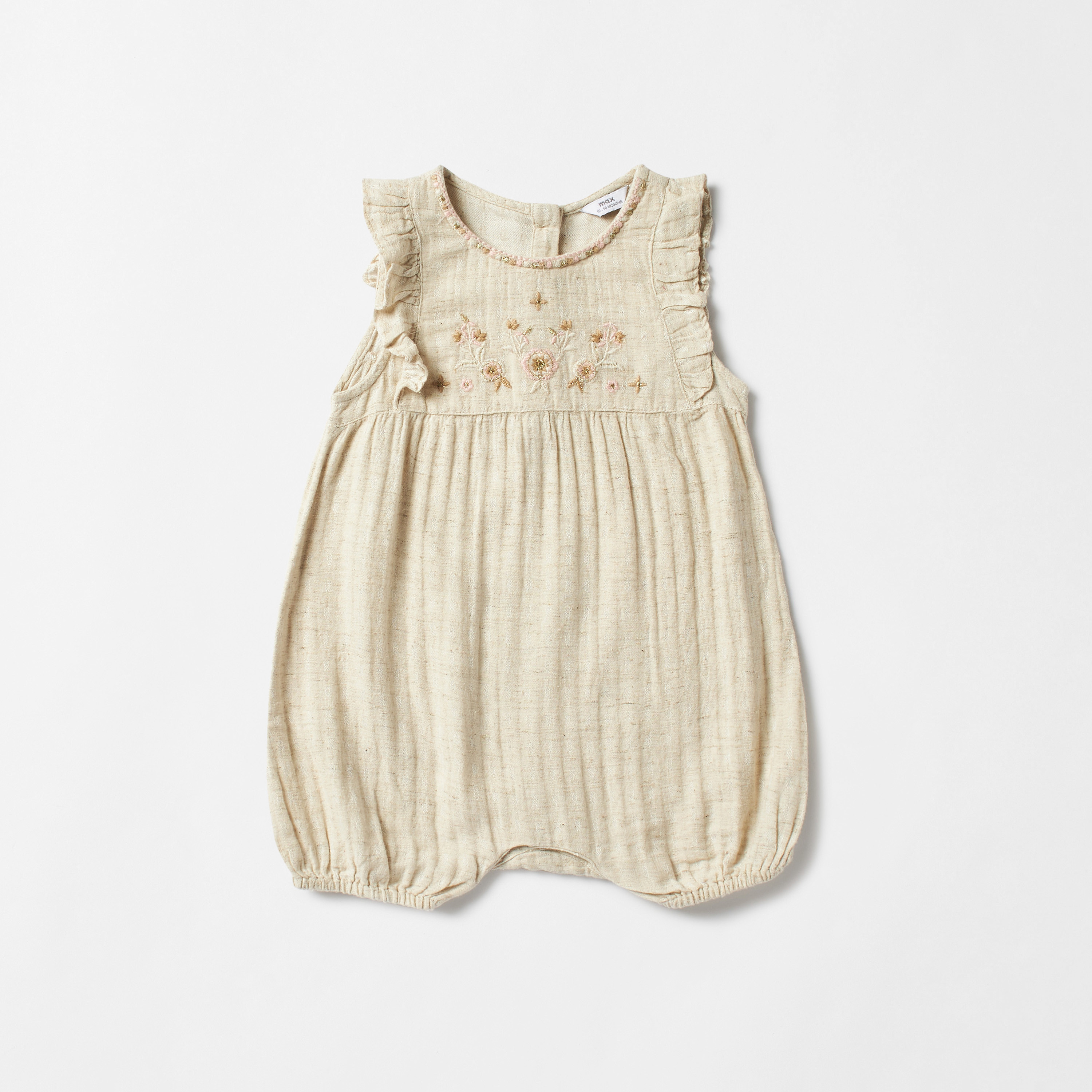 Baby girl sleeveless sales romper