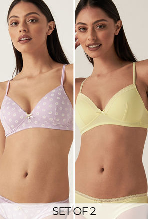 Pack of 2 - Assorted Padded A-frame Bra