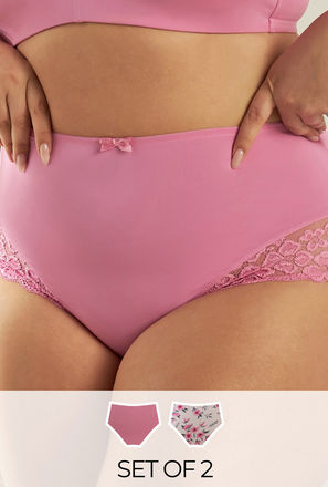 Pack of 2 - Lace Detail Briefs-mxwomen-clothing-lingerie-panties-1