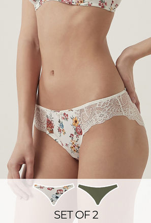 Pack of 2 - Laced Brazilian Briefs
